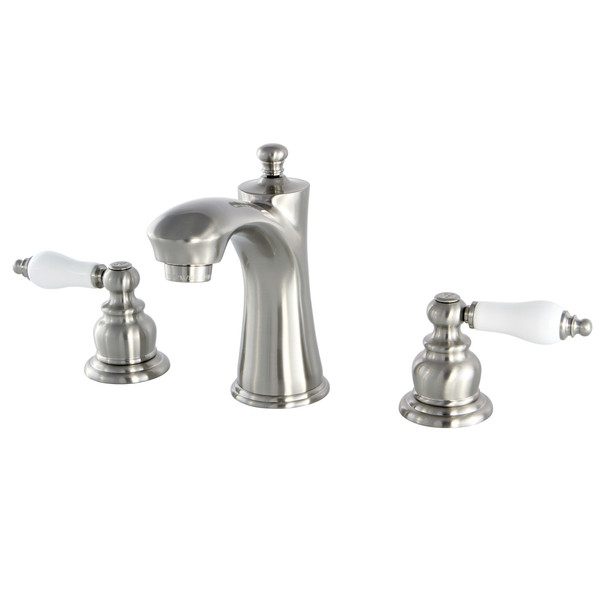 Kingston Brass 8" Widespread Bathroom Faucet, Brushed Nickel KB7968PL